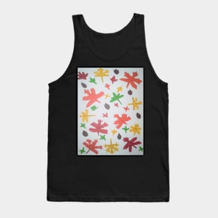 Autumn Leaves Pattern Tank Top